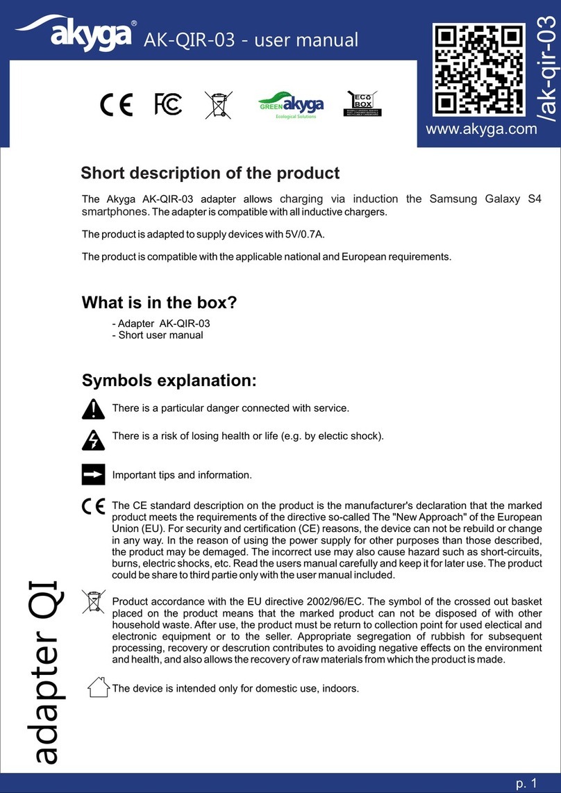 Akyga AK-QIR-03 User manual