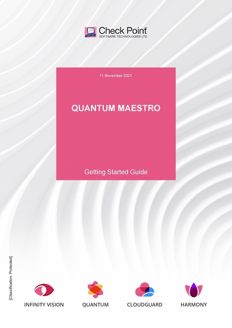 Checkpoint QUANTUM MAESTRO User manual Checkpoint QUANTUM MAESTRO User manual