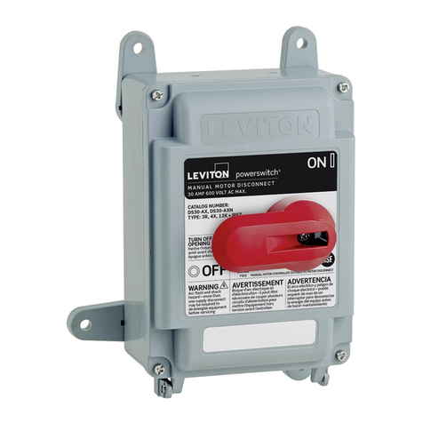 Leviton PowerSwitch DS30-AX installation instructions Leviton PowerSwitch DS30-AX installation instructions