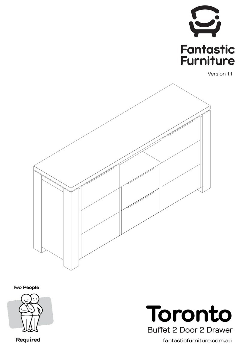 fantastic furniture Toronto Buet 2 Door 2 Drawer User manual fantastic furniture Toronto Buet 2 Door 2 Drawer User manual