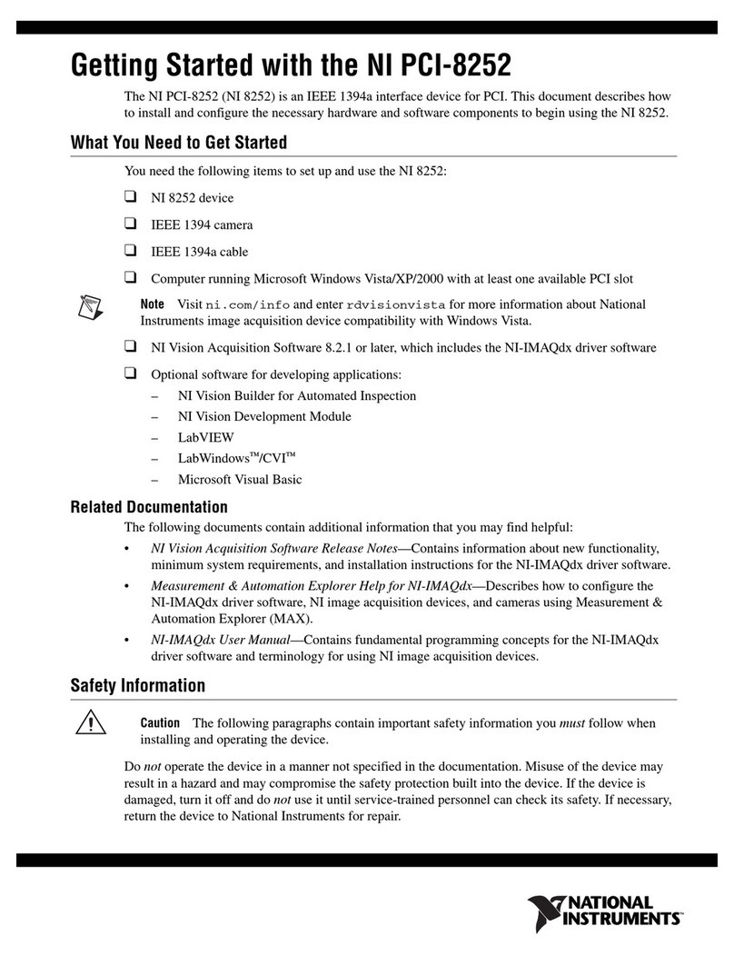 NI PCI-8252 Getting started