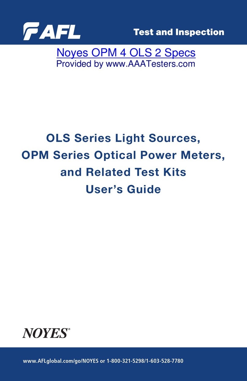 AFL NOYES OPM Series User manual