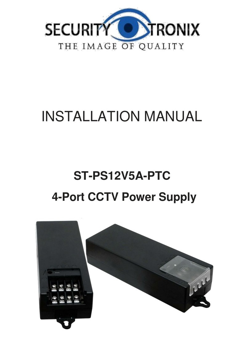 Securitytronix ST-PS12V5A-PTC installation manual