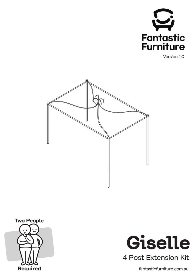 fantastic furniture Giselle 4 Post Extension Kit User manual fantastic furniture Giselle 4 Post Extension Kit User manual