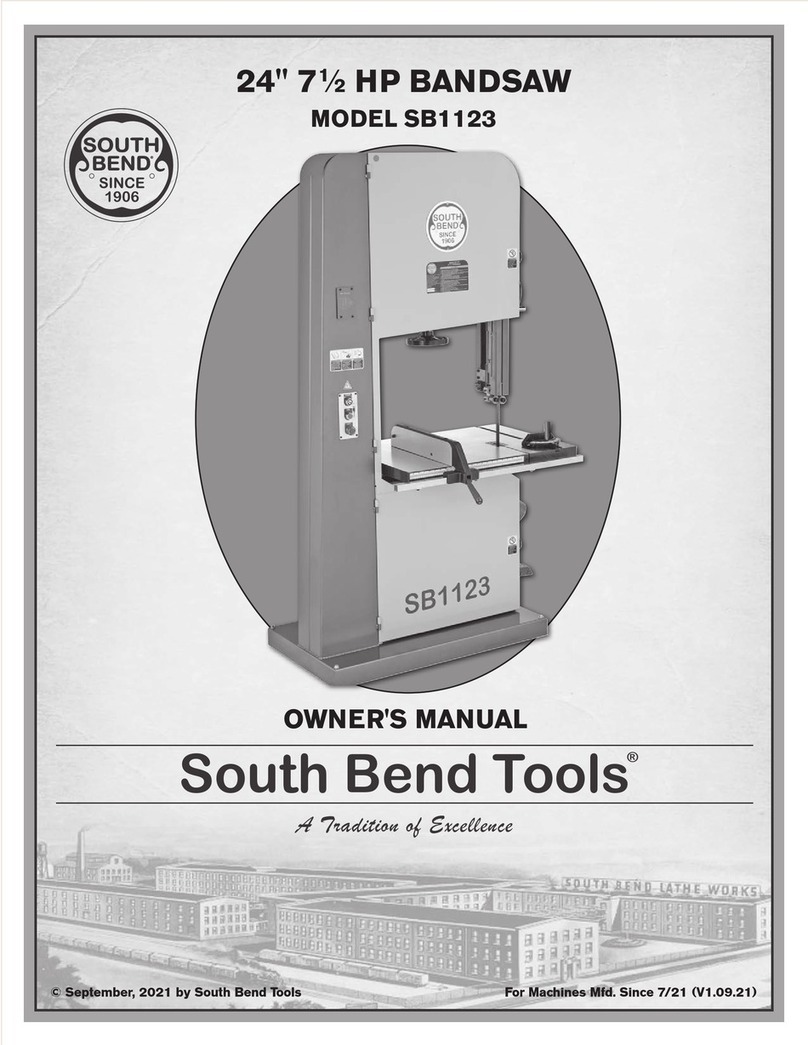 South Bend Tools SB1123 owner's manual