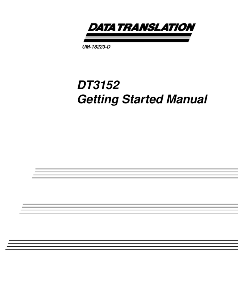 Data Translation DT3152 Getting started manual
