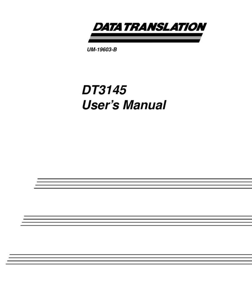 Data Translation DT3145 user manual