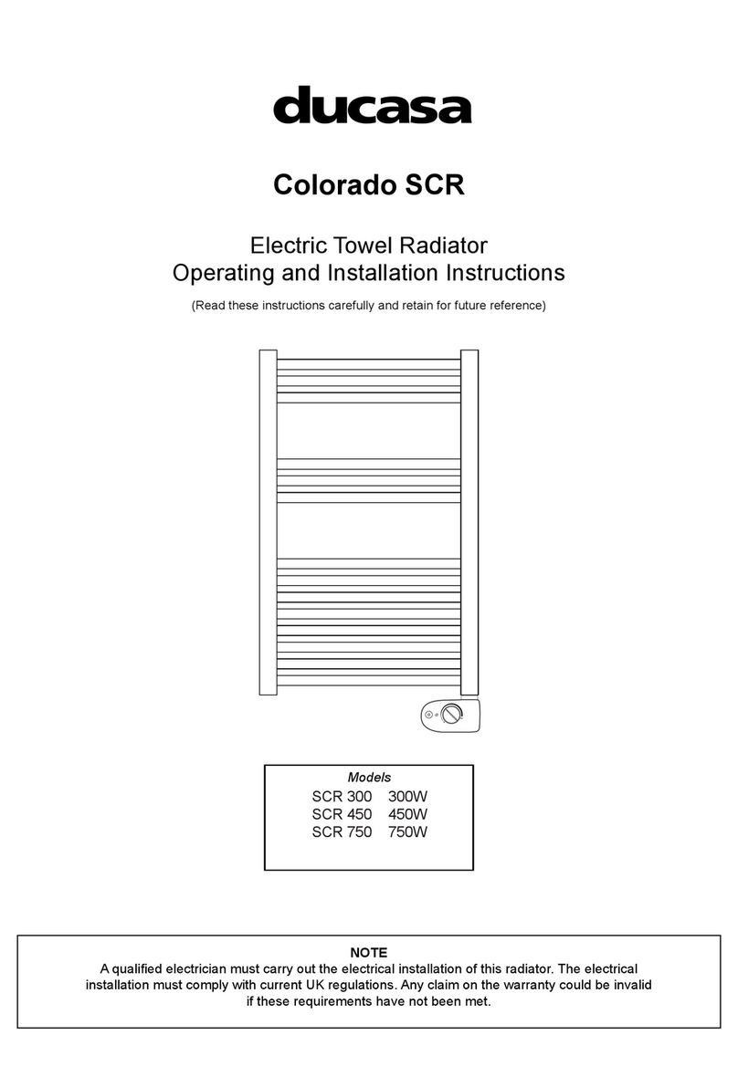 Ducasa Colorado SCR Series Operating and installation instructions