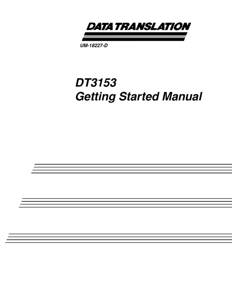 Data Translation DT3153 Getting started manual