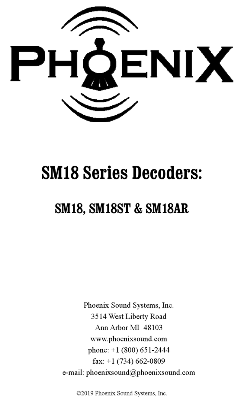 Phoenix Sound Systems SM18ST manual