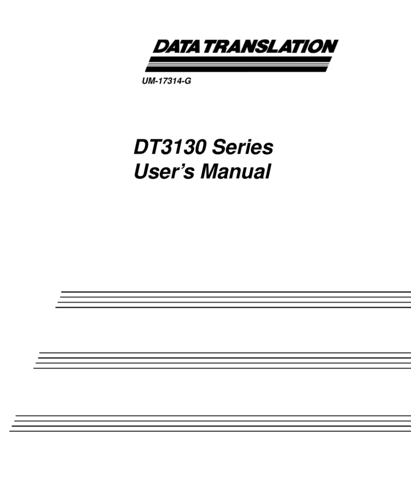 Data Translation DT3130 Series user manual
