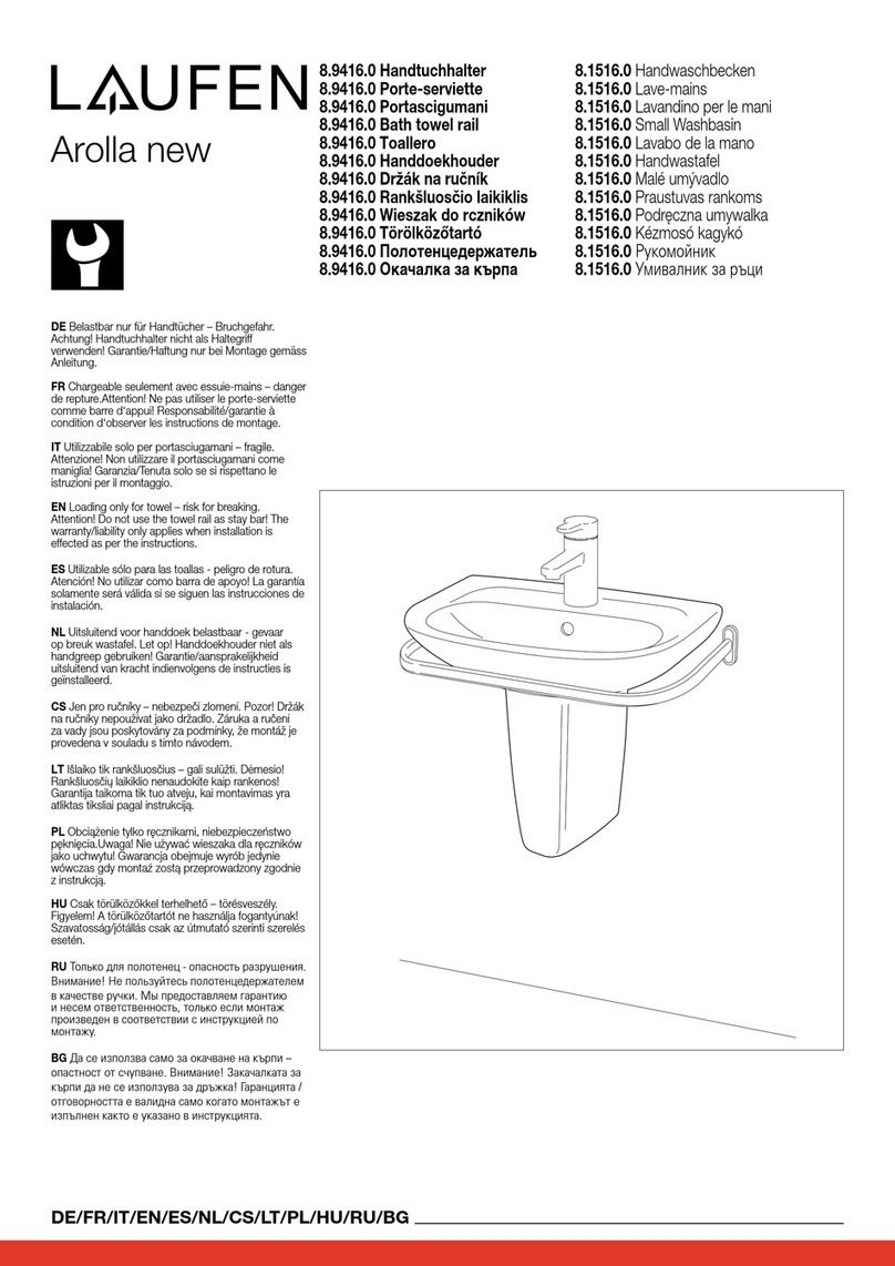 Laufen Arolla new 8.9416.0 User manual