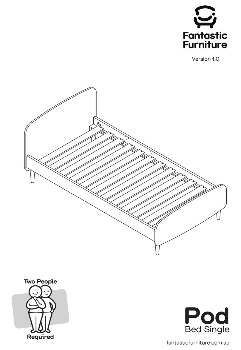 fantastic furniture Pod Bed Single manual