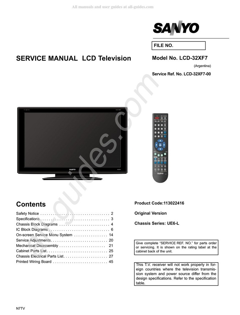 Sanyo LCD-32XF7 User manual
