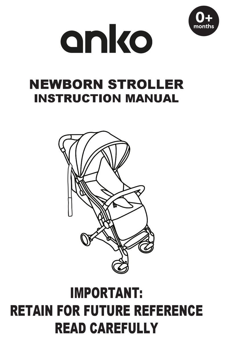 anko NEWBORN STROLLER instruction manual