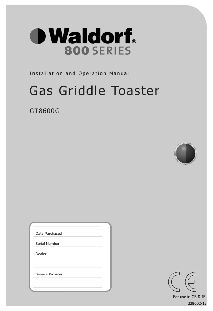 Waldorf GTL8600G Installation and operation manual