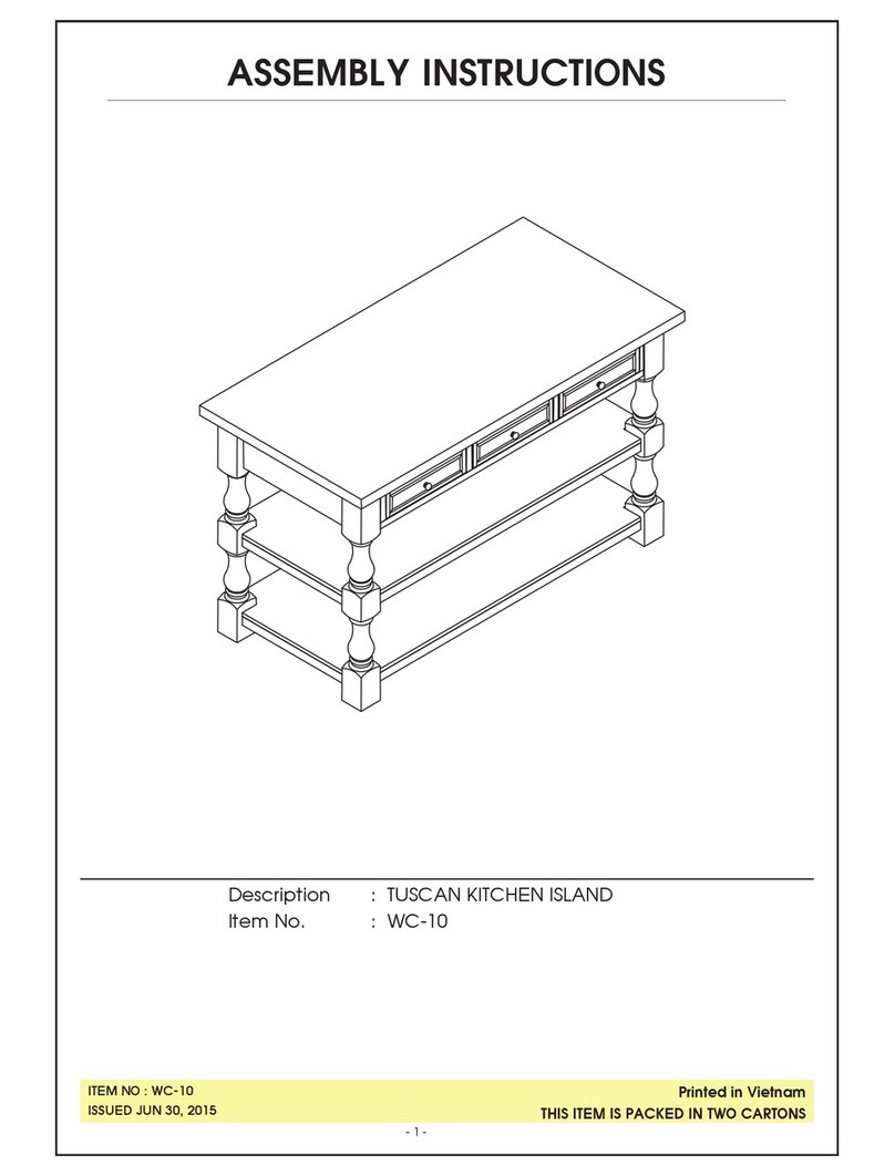 Unfinished Furniture of Wilmington WC-10 User manual Unfinished Furniture of Wilmington WC-10 User manual