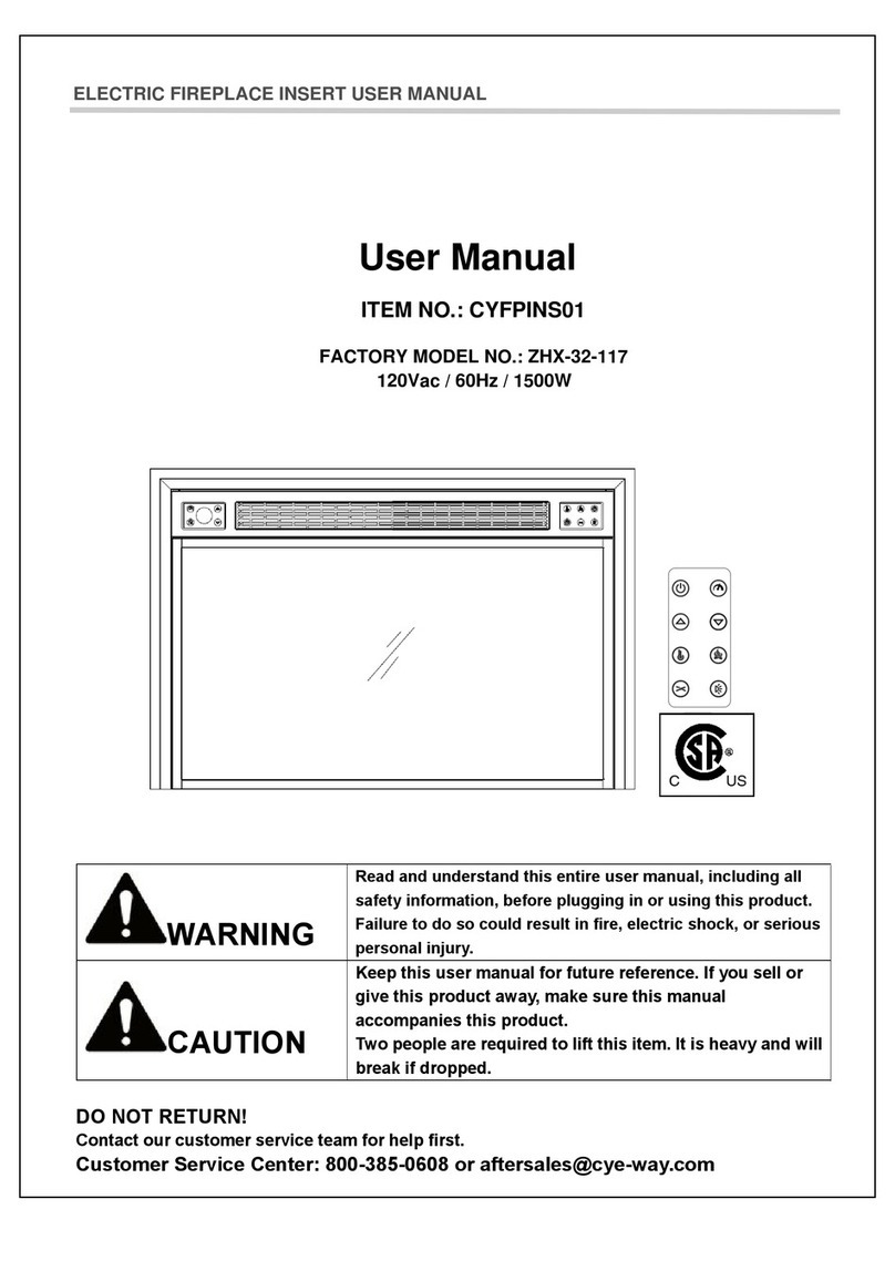 Febo Flame CYFPINS01 User manual