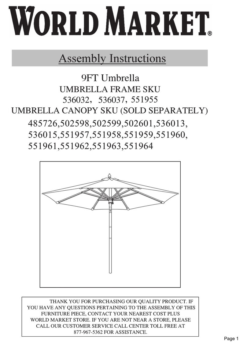 World Market 536032 Assembly instructions