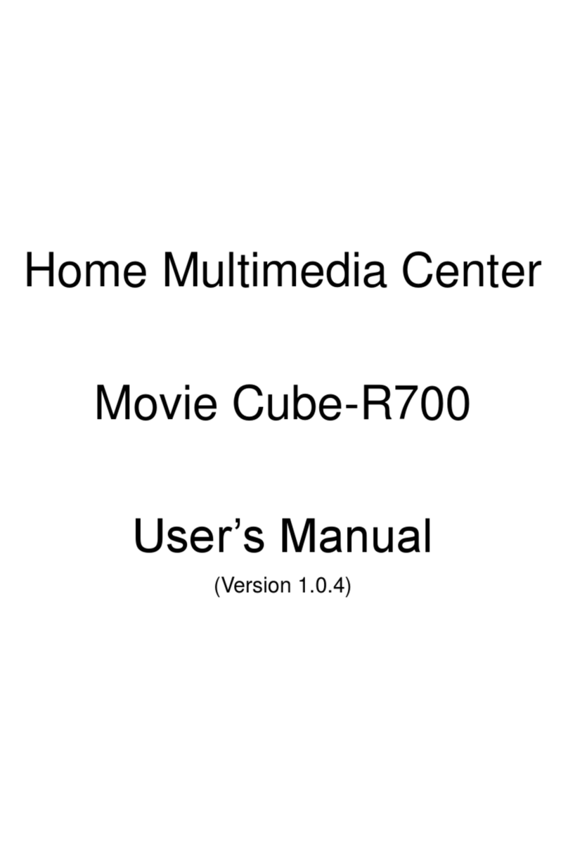 Home Multimedia Center Movie Cube-R700 user manual