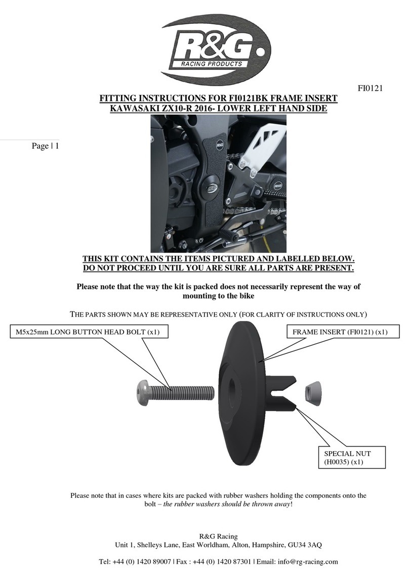 R&G FI0121BK Fitting instructions