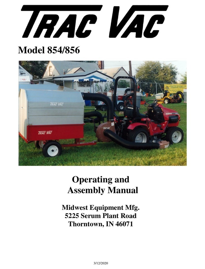 Trac Vac 854 Operating and assembly manual