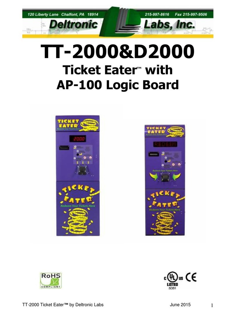 Deltronic Labs Ticket Eater D2000 manual