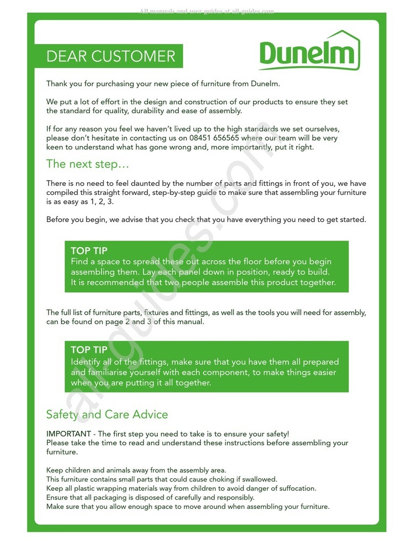 Dunelm 30151830 User manual
