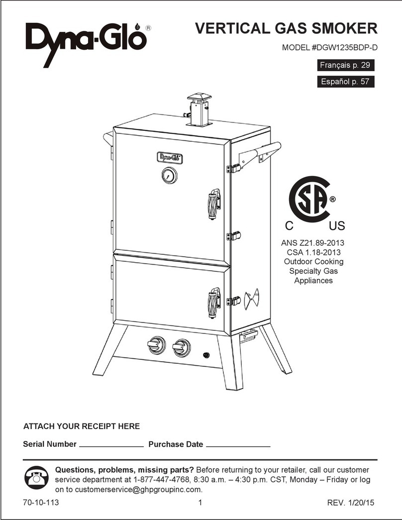 Dyna-Glo DGW1235BDP-D-1 User manual