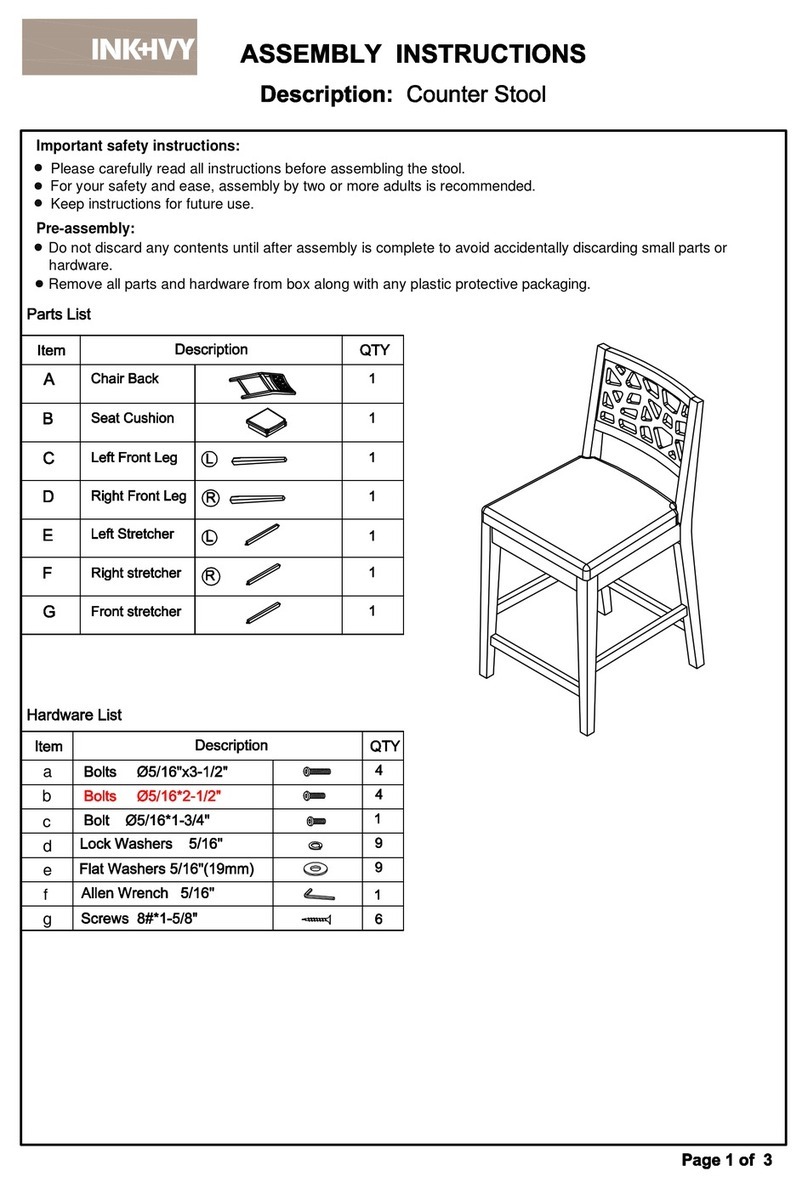 INK+IVY Mateo 267555 Assembly instructions