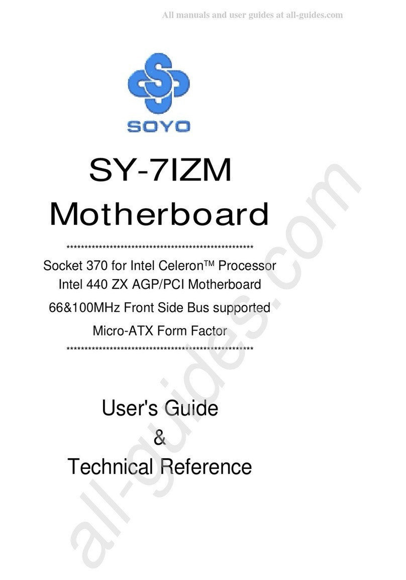 SOYO SY-7IZM Use and care manual SOYO SY-7IZM Use and care manual