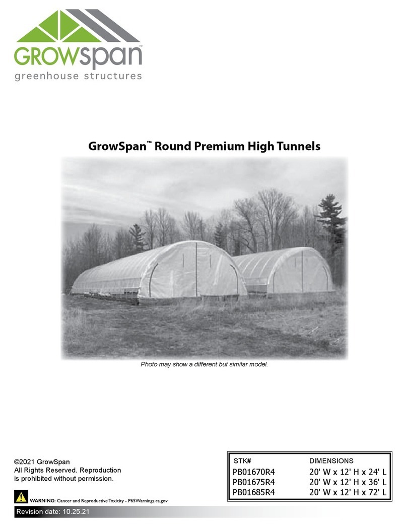 GrowSpan PB01670R4 manual