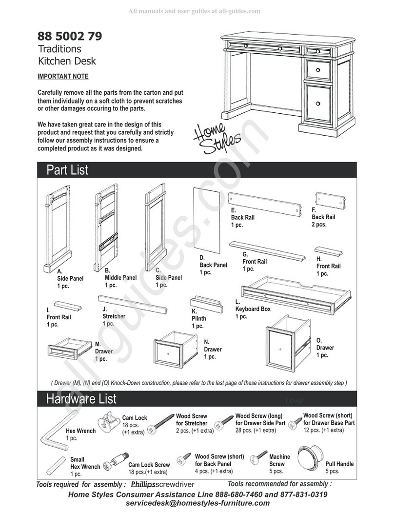Home Styles 88 5002 79 Assembly instructions Home Styles 88 5002 79 Assembly instructions