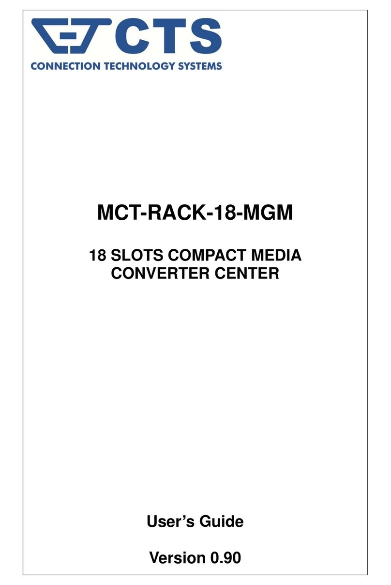 CTS MCT-RACK-18-MGM user guide