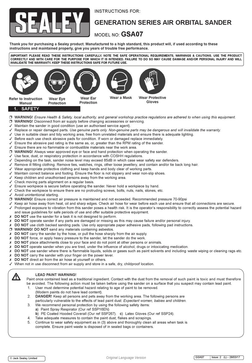Sealey GSA07 User manual Sealey GSA07 User manual