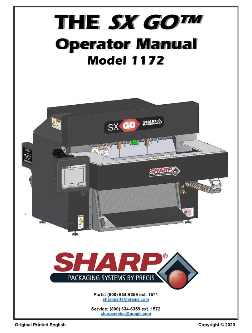 Pregis SHARP SX GO Operator's manual