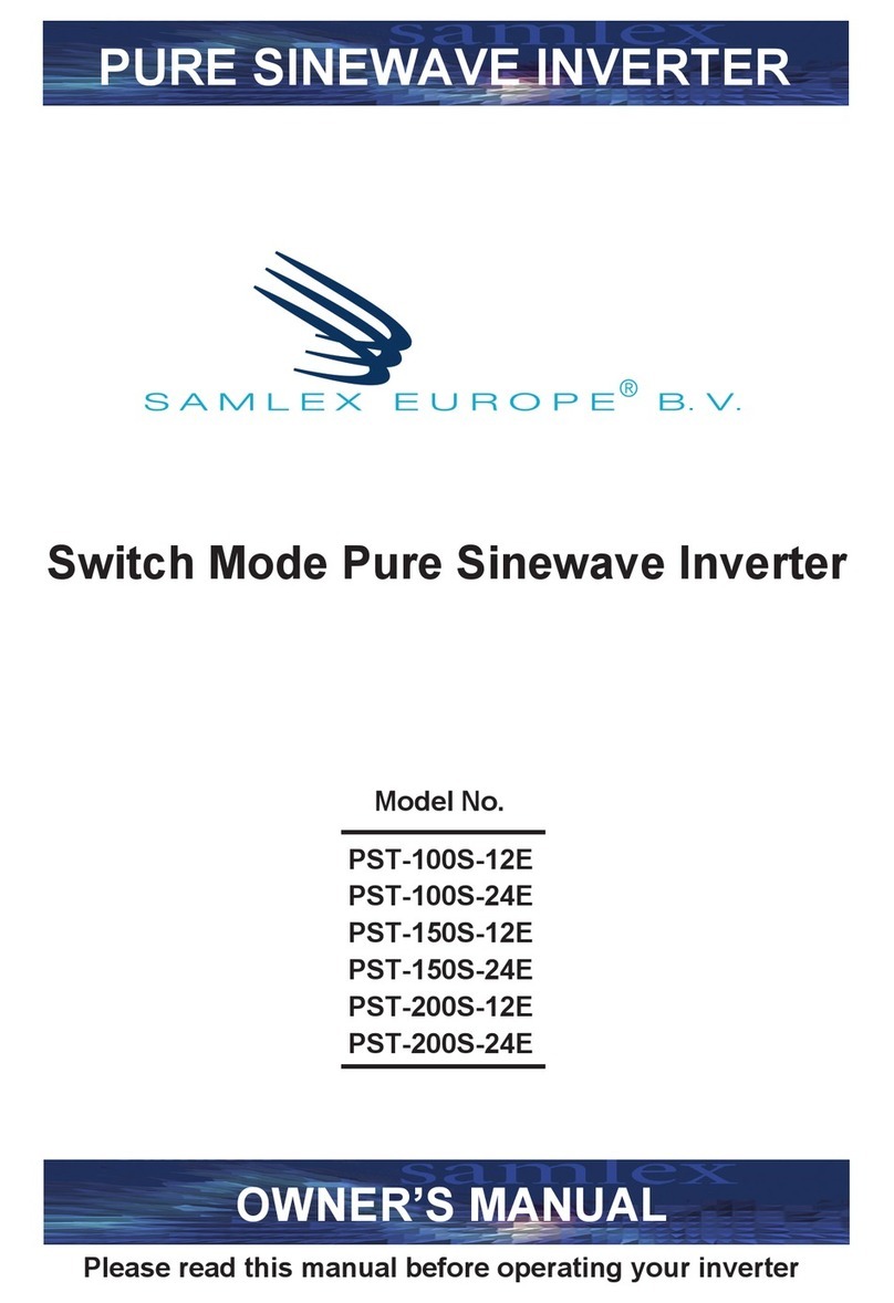 Samlex Europe PST-100S-12E owner's manual