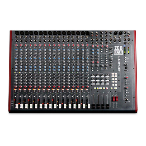 ALLEN & HEATH ZED R16 Firewire Service manual
