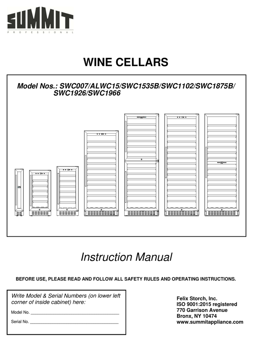 Summit Professional ALWC15 instruction manual Summit Professional ALWC15 instruction manual