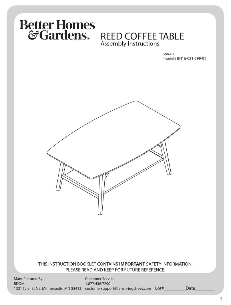 Better Homes and Gardens BH16-021-399-01 Assembly instructions