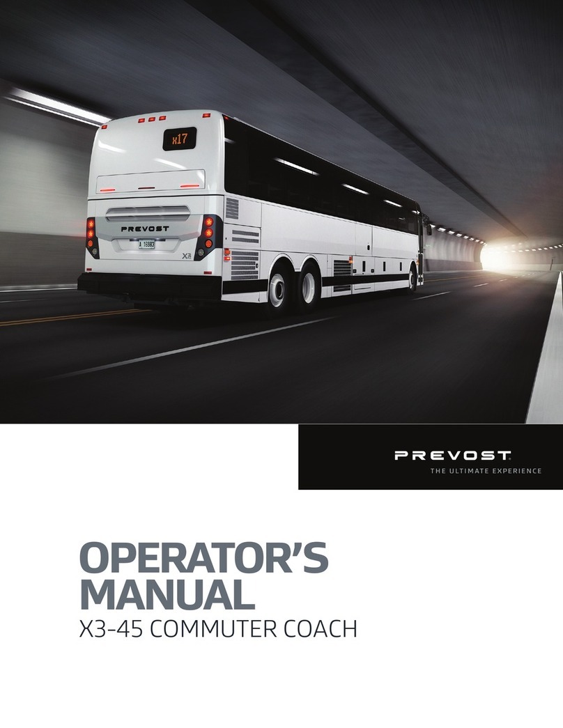 PREVOST X3-45 COMMUTER 2018 Operator's manual