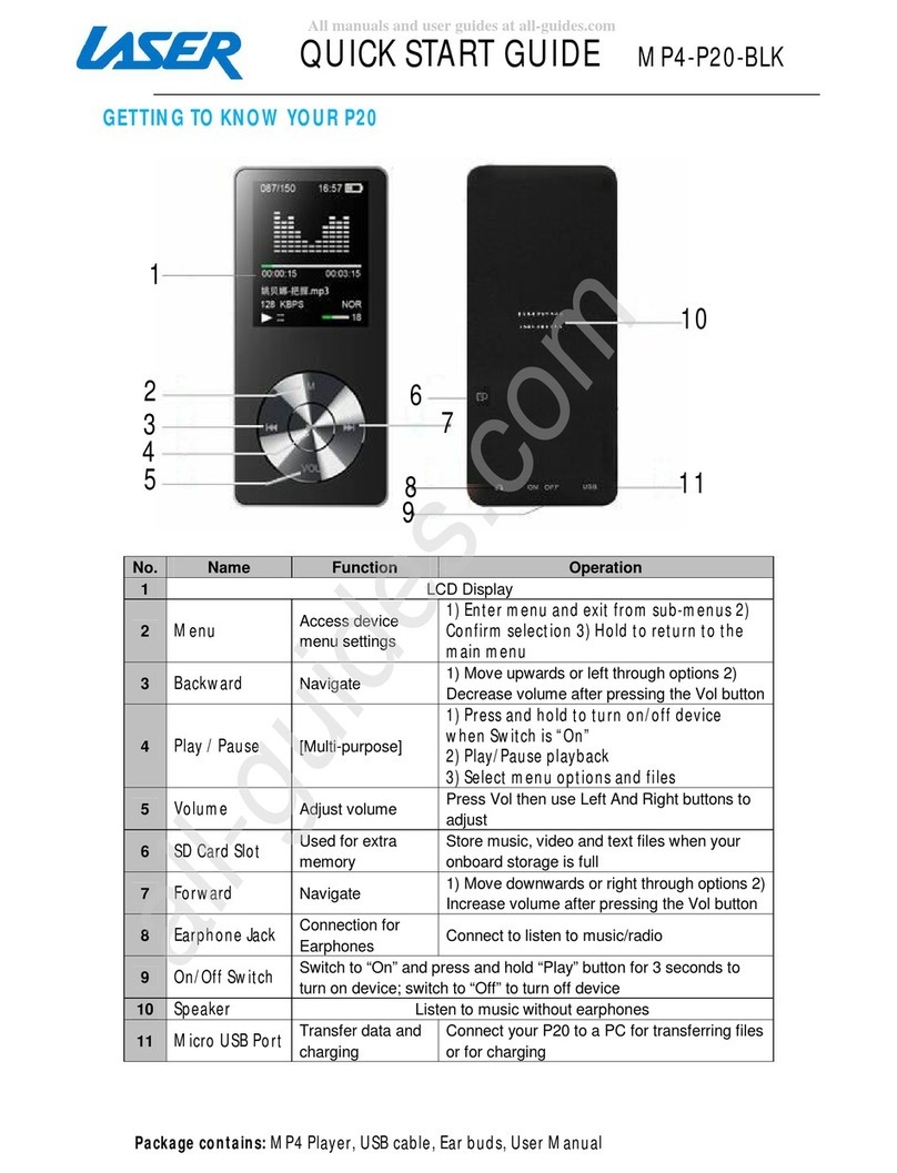 Laser P20 User manual
