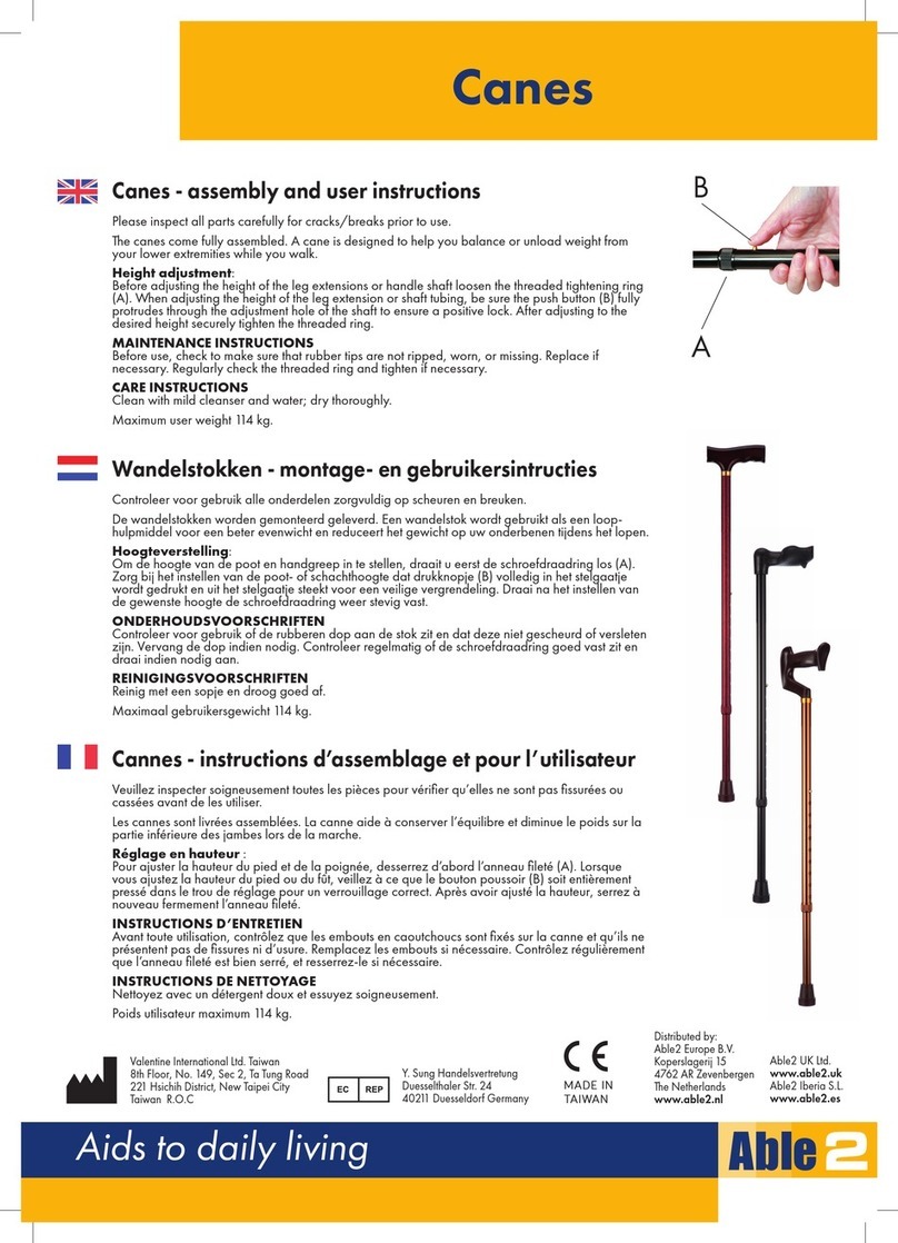 ABLE2 PR30107F-ICE Assembly and user instructions