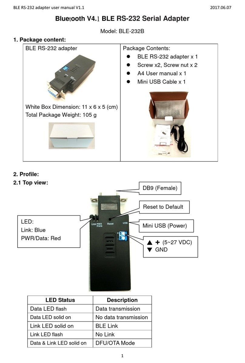 Uconnect BLE-232B quick start guide