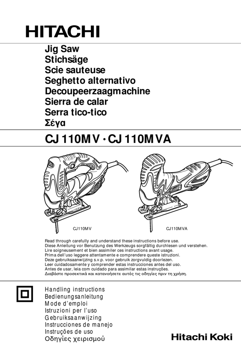 Hitachi Koki CJ 110MVA User manual