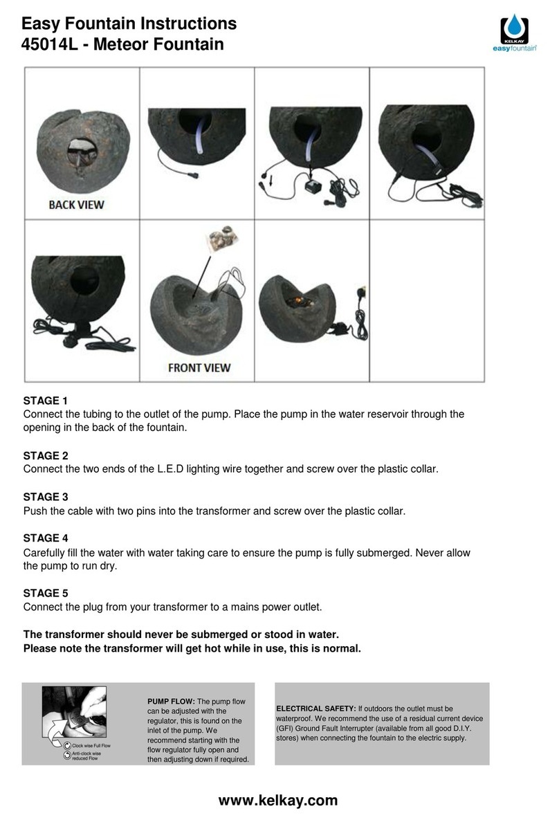 Kelkay Easy Fountain 45014L User manual Kelkay Easy Fountain 45014L User manual