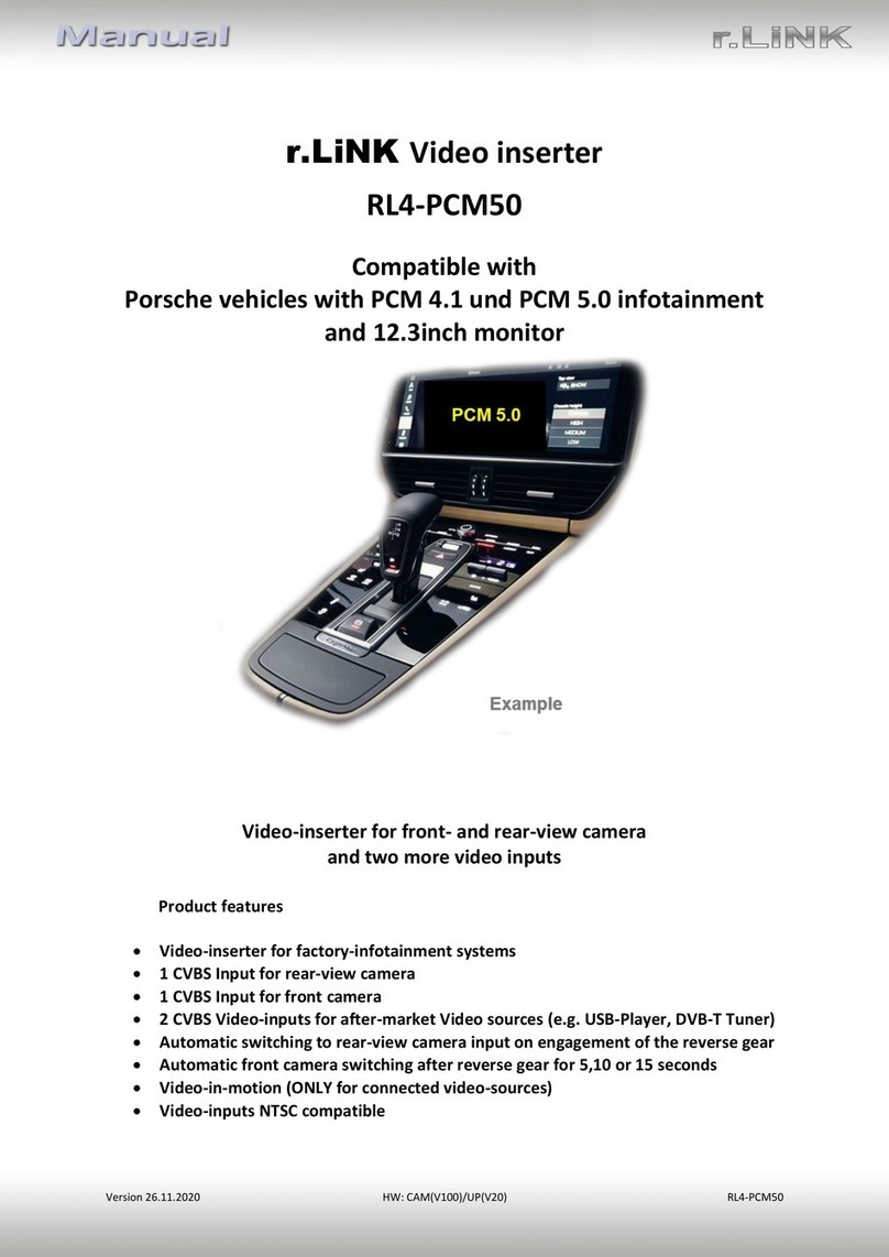 Car-Interface.com r.LiNK RL4-PCM50 manual