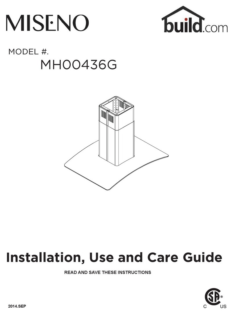 miseno MH00436G Installation, use and care guide