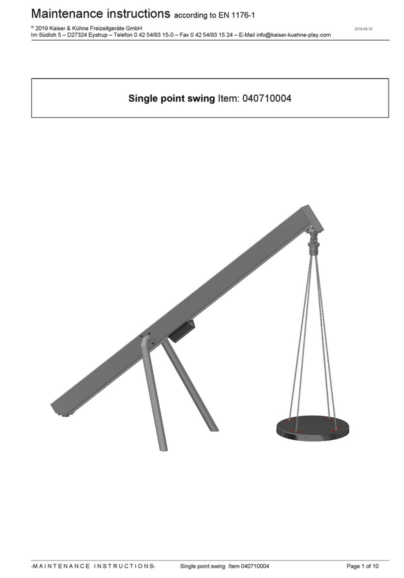 Kaiser & Kühne Single point swing Maintenance instructions