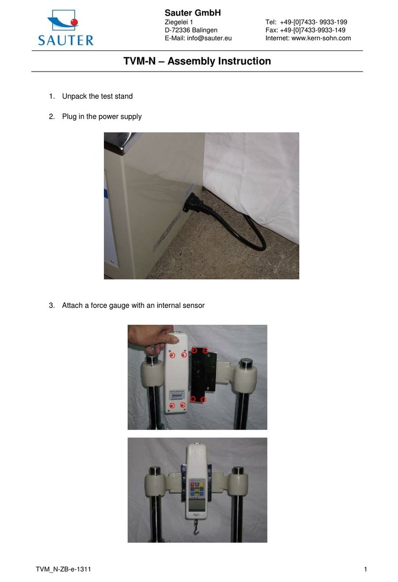 sauter TVM-N Assembly instruction